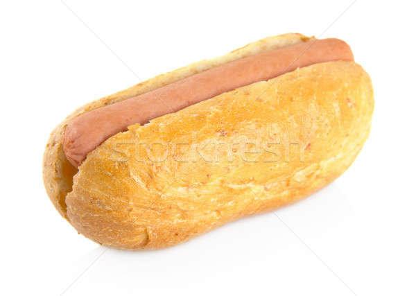 Simple hot dog on white Stock photo © dla4