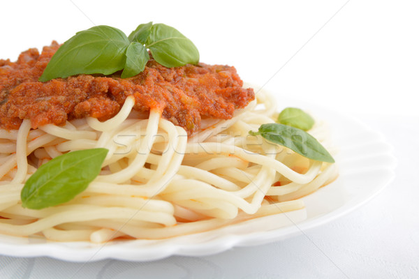 Foto d'archivio: Pasta · shot · bianco · foglia