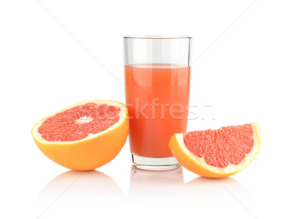 Grapefruit suc izolat alb Imagine de stoc © dla4