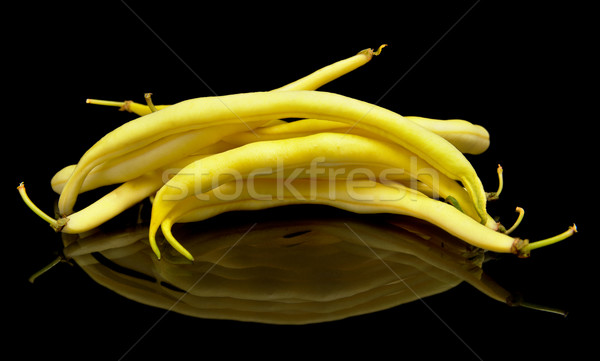 Amarillo frijoles negro fondo grupo Foto stock © dla4