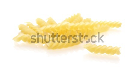 Many fusilli pasta isolated on white  Stock photo © dla4