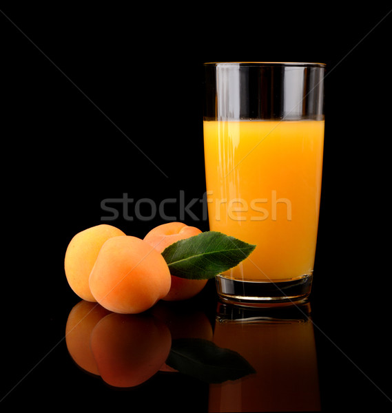 Coup orange abricot jus [[stock_photo]] © dla4