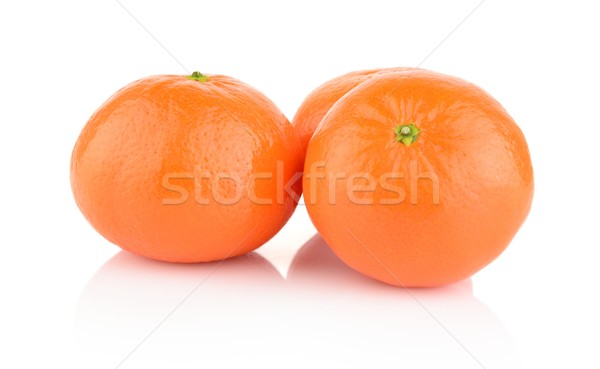 Isolado branco três fundo laranja Foto stock © dla4