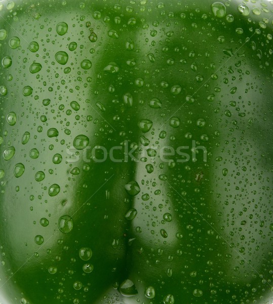 Background of wet green bell pepper Stock photo © dla4