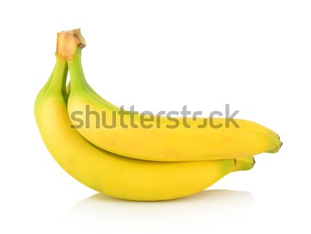 [[stock_photo]]: Groupe · bananes · blanche · beaucoup · fond · déjeuner