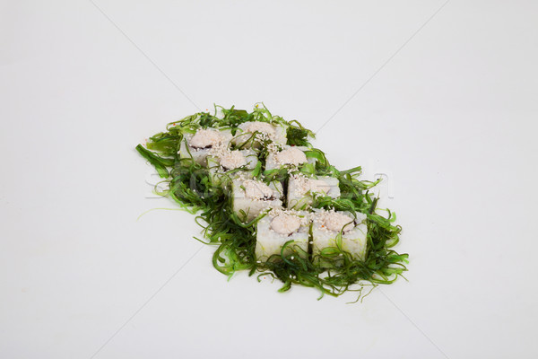 Sushi comida japonesa restaurante peces arroz Foto stock © dmitriisimakov