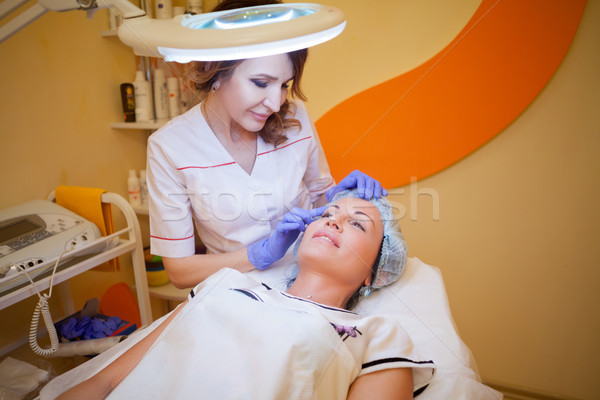 Cosmetology advice women before treatment Stock photo © dmitriisimakov