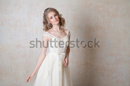 Stock photo: Portrait of a gentle girl in lingerie