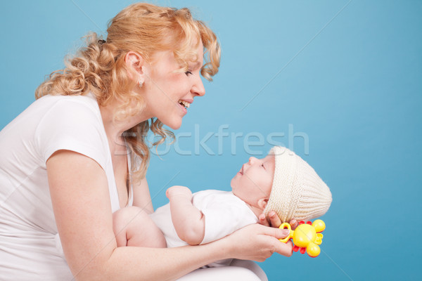 mom keeps on hand a baby son love happiness Stock photo © dmitriisimakov