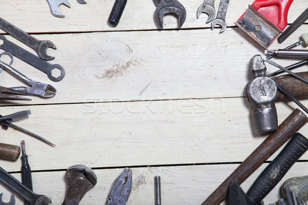 Stock photo: construction tools for repair hammers screwdriver