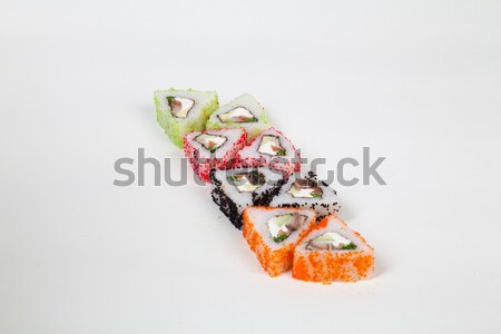 Foto stock: Comida · japonesa · sushi · peixe · branco · comida