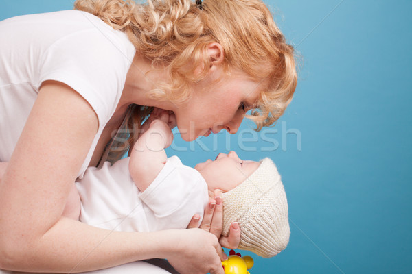 mom keeps on hand a baby son love happiness Stock photo © dmitriisimakov