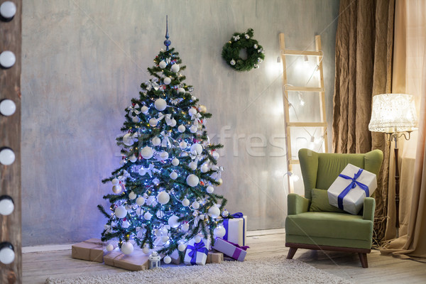 Christmas wakacje choinka prezenty drzewo Zdjęcia stock © dmitriisimakov