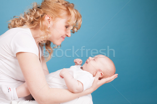 肖像 母親 赤ちゃん 腕 愛 ストックフォト © dmitriisimakov