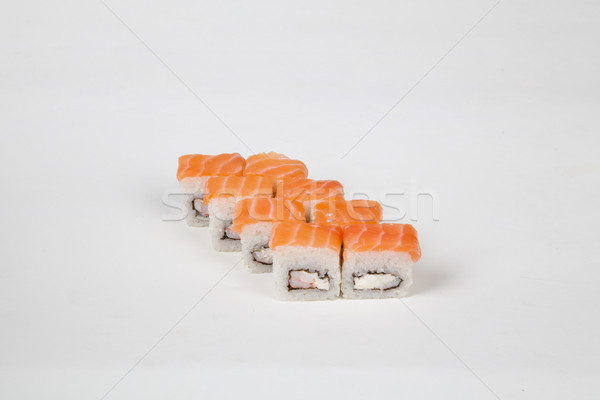 Sushi mancare japoneza restaurant peşte orez Imagine de stoc © dmitriisimakov