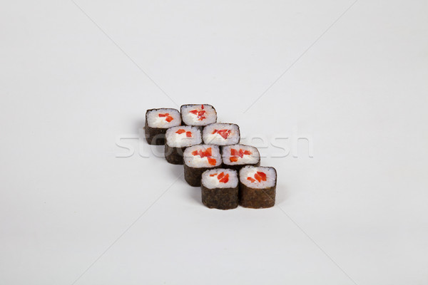 Sushi comida japonesa restaurante peces arroz Foto stock © dmitriisimakov