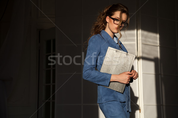 Portrait of business woman in business attire in the Office Stock photo © dmitriisimakov