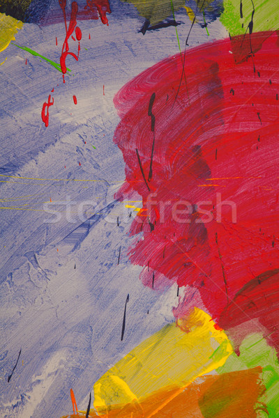 Stock photo: the painted wall