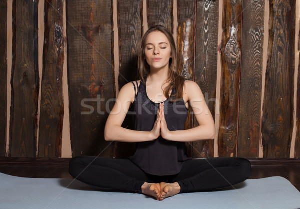 Woman is concentrating Stock photo © dmitroza