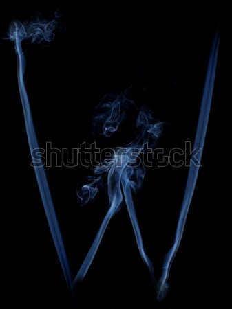 Dymu list szary list w czarny podpisania Zdjęcia stock © dmitroza