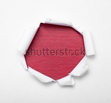 Hole in paper Stock photo © dmitroza