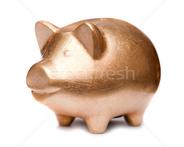 Golden pig moneybox Stock photo © dmitroza