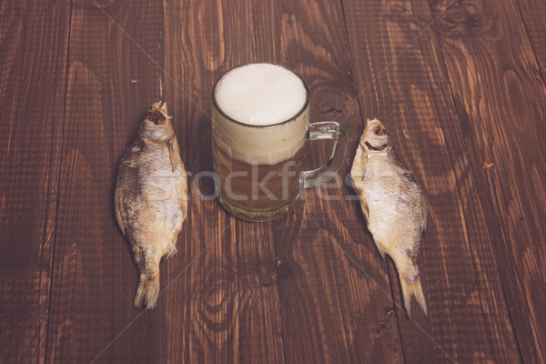 Beer is between fishes Stock photo © dmitroza