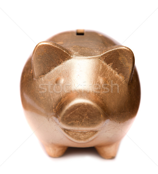 Golden pig moneybox Stock photo © dmitroza