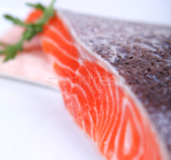 Fresh salmon Stock photo © dmitroza