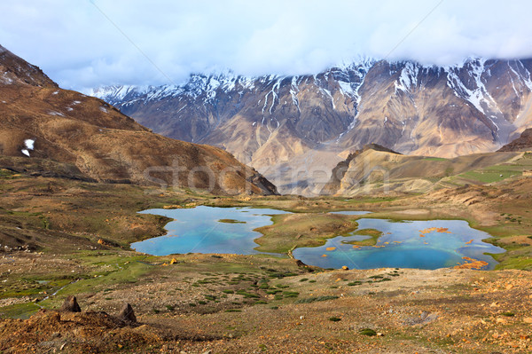 Mountain lakes in Himalayas Stock photo © dmitry_rukhlenko