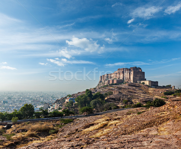 Mehrangarh Fort, Jodhpur, Rajasthan, India Stock photo © dmitry_rukhlenko
