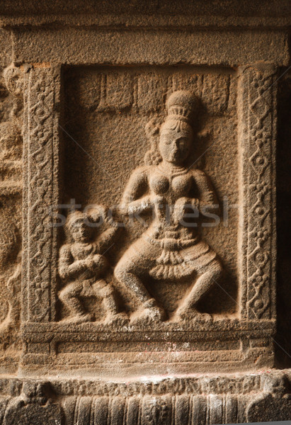 Bas reliefs in Hindue temple. Arunachaleswar Temple. Thiruvannam Stock photo © dmitry_rukhlenko