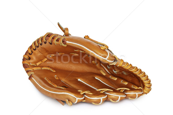 Empty baseball catcher mitt isolated on white background Stock photo © dmitry_rukhlenko