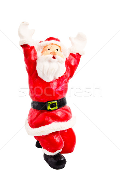 [[stock_photo]]: Clause · figurine · isolé · blanche