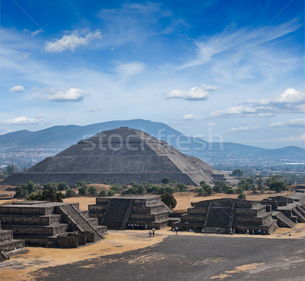 金字塔 旅行 墨西哥 古 金字塔 太陽 商業照片 © dmitry_rukhlenko