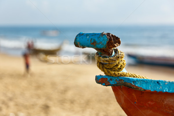 Fishermen's boats on beach Stock photo © dmitry_rukhlenko