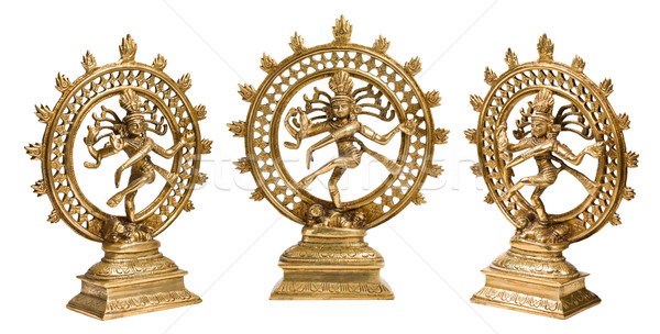 Shiva dance isolato indian dio bianco Foto d'archivio © dmitry_rukhlenko