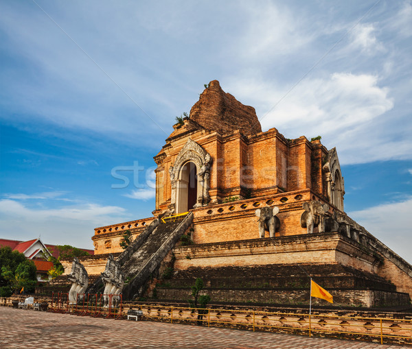 Wat Chedi Luang. Chiang Mai, Thailand Stock photo © dmitry_rukhlenko