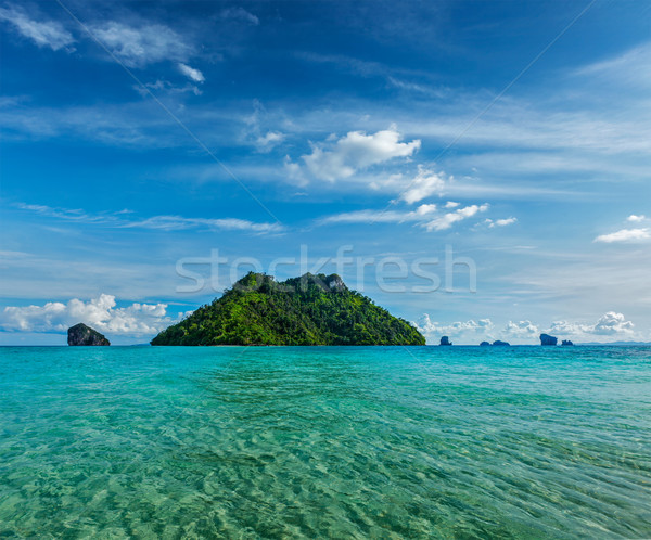 Stock photo: Tropical island in sea