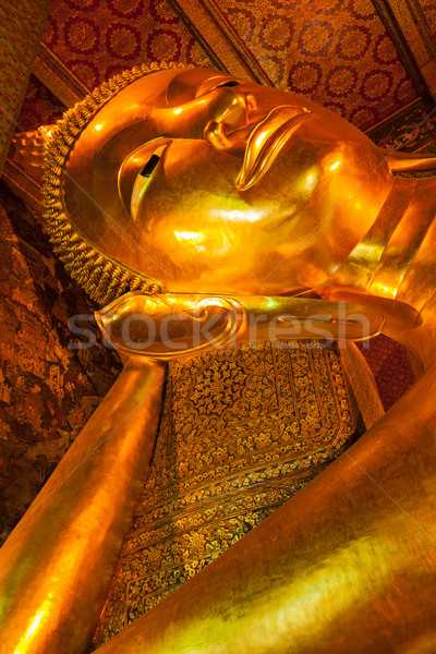Foto d'archivio: Buddha · faccia · oro · statua · Bangkok · Thailandia