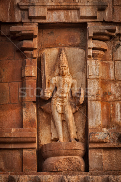 Bas relief. Brihadishwara Temple, Tanjore Stock photo © dmitry_rukhlenko