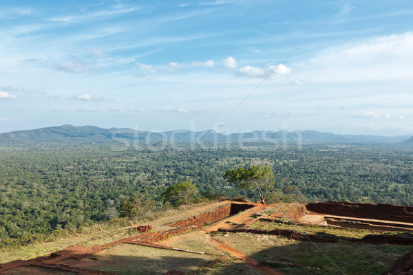 Ruins on top of Sigiriya rock Stock photo © dmitry_rukhlenko