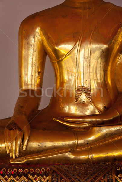 Sitting Buddha statue  details, Thailand Stock photo © dmitry_rukhlenko
