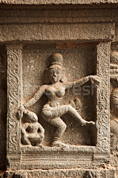 Bas reliefs in Hindue temple. Arunachaleswar Temple. Thiruvannam Stock photo © dmitry_rukhlenko
