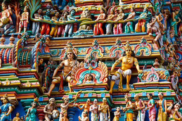 Gopuram (tower) of Hindu temple  Stock photo © dmitry_rukhlenko
