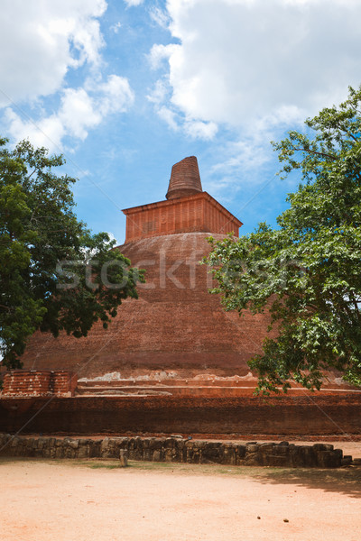 Jetavaranama dagoba  (stupa). Anuradhapura, Sri Lanka Stock photo © dmitry_rukhlenko