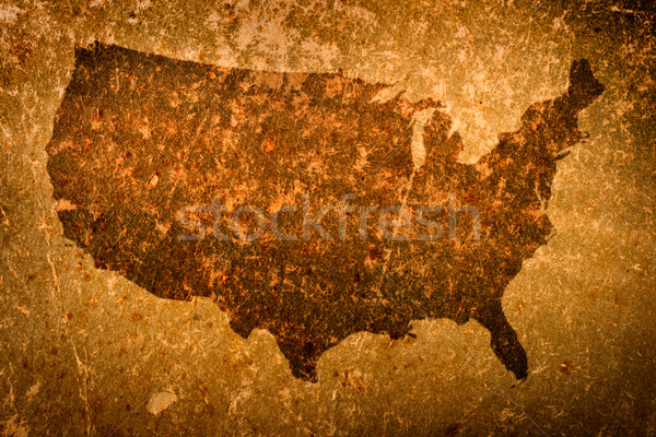 Old grunge map of United States of America Stock photo © dmitry_rukhlenko