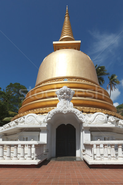 Buddhist dagoba (stupa) in Golden Temple, Dambulla, Sri Lanka Stock photo © dmitry_rukhlenko