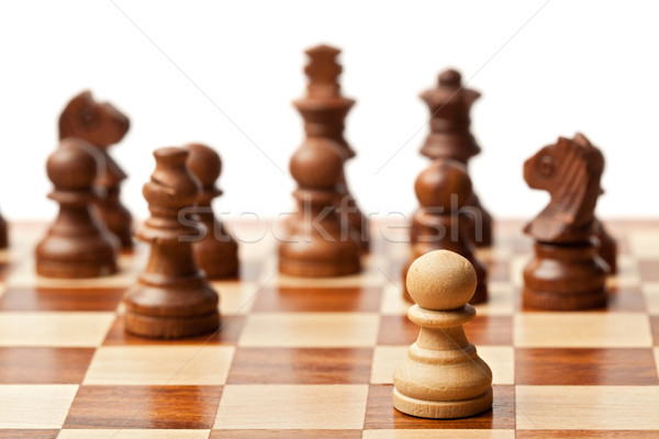 Stock photo: Chess - one agains all