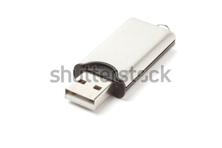 [[stock_photo]]: Usb · lecteur · flash · isolé · blanche · ordinateur · stylo